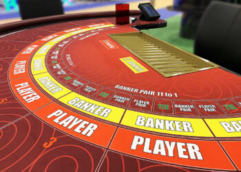 Layout of baccarat table